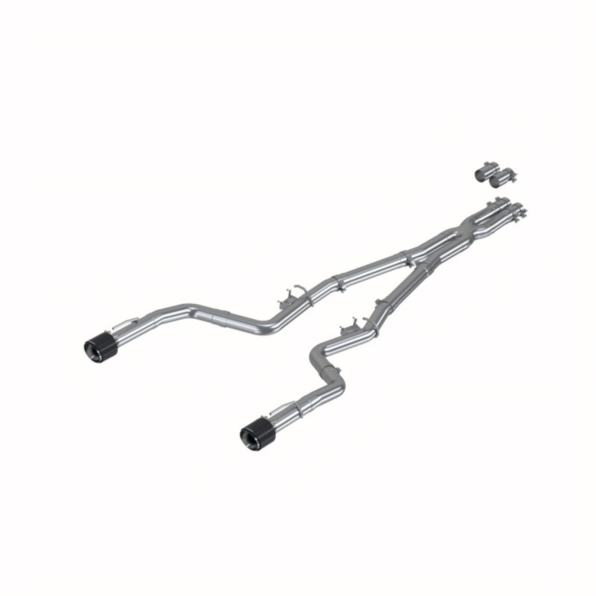 Picture of MBRP 17-21 Charger 5-7L-6-2L-6-4L 3in Race Profile Cat-Back w-Dual Carbon Fiber Tips T304 SS Exhaust