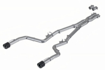 Picture of MBRP 17-21 Charger 5-7L-6-2L-6-4L 3in Race Profile Cat-Back w-Dual Carbon Fiber Tips T304 SS Exhaust