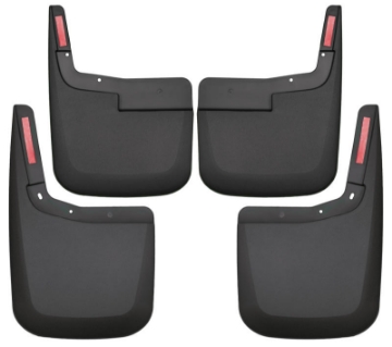 Picture of Husky Liners 20-23 Chevrolet Silverado 2500-3500 HD Excl- Dually Front-Rear Mud Guards - Black