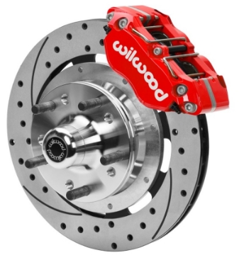 Picture of Wilwood 70-81 FBody-75-79 A&XBody Dynapro Frt Brk Kit 11-75in D-S Rtr Red Caliper Use w- PD Spindle