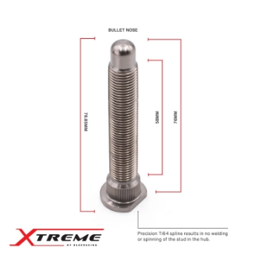 Picture of BLOX Racing Honda Xtreme Titanium Wheel Studs 12 x 1-50mm - Single