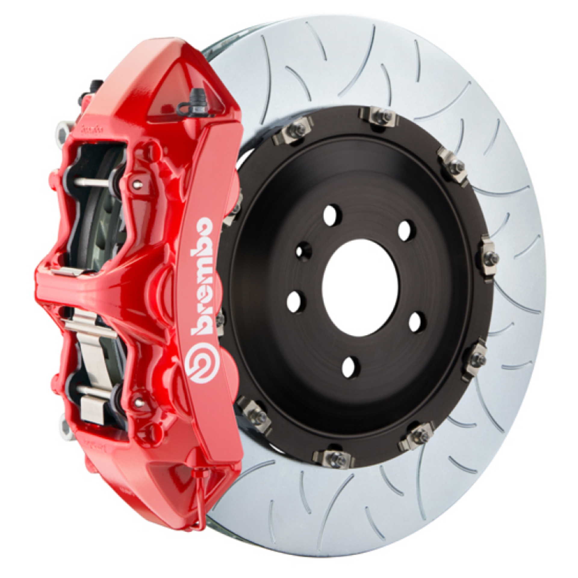Picture of Brembo 18+ RS5 Front GT BBK 6 Piston Cast 405x34 2pc Rotor Slotted Type-3-Red