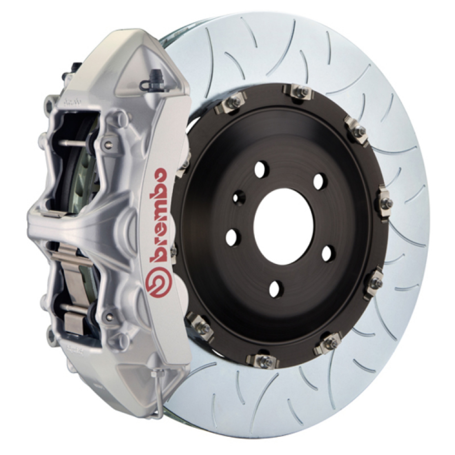 Picture of Brembo 07-15 Q7 4L Front GT BBK 6 Piston Cast 405x34 2pc Rotor Slotted Type-3-Silver