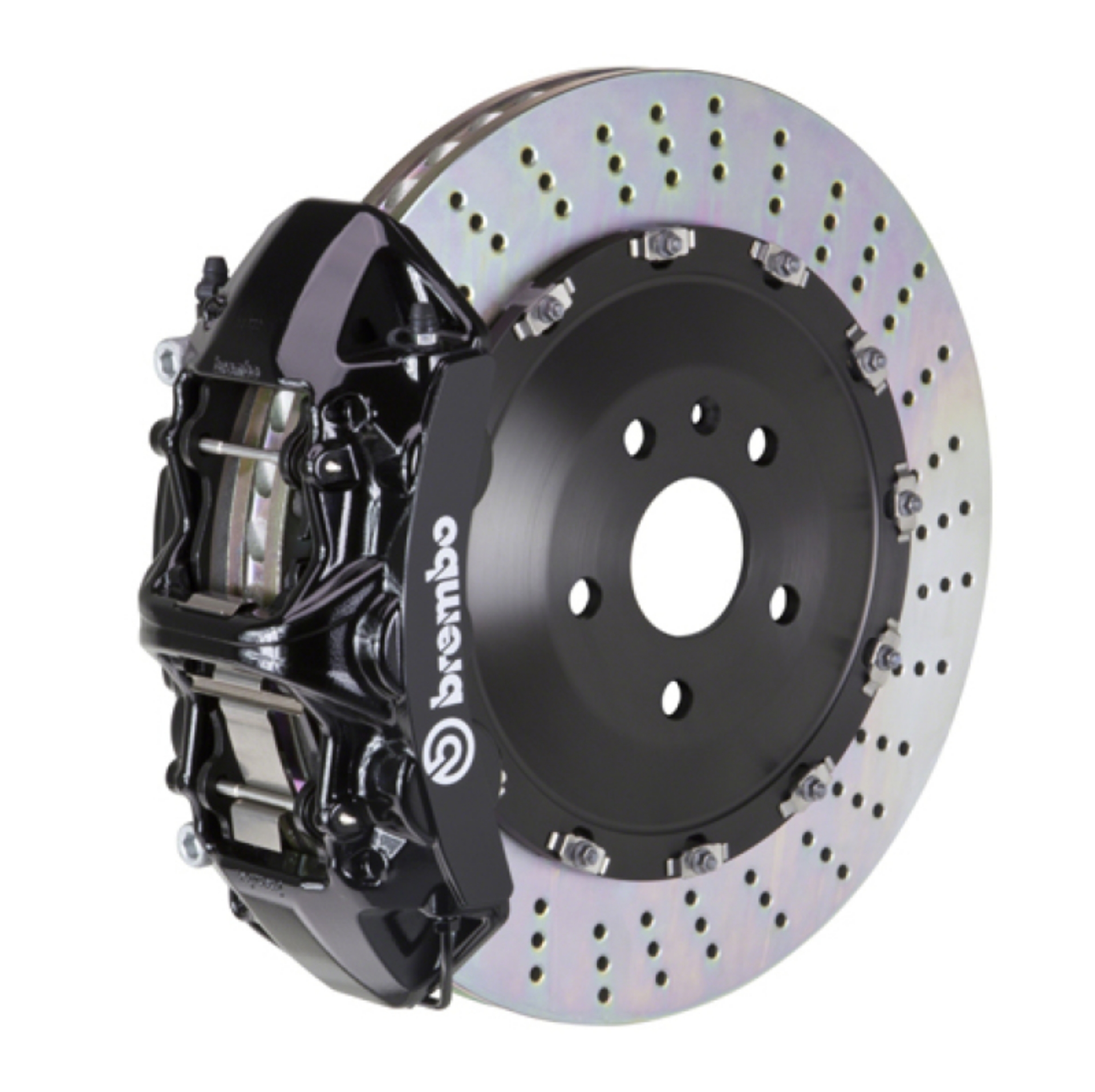 Picture of Brembo 16-21 Land Cruiser J200 Front GT BBK 6 Piston Cast 405x34 2pc Rotor Drilled-Black