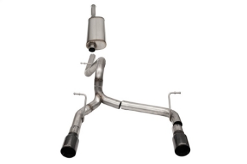 Picture of Corsa 2018-2025 Jeep Wrangler JLU 3-6L 2-75in Sport Cat-Back Exhaust w- 4in Black Tips