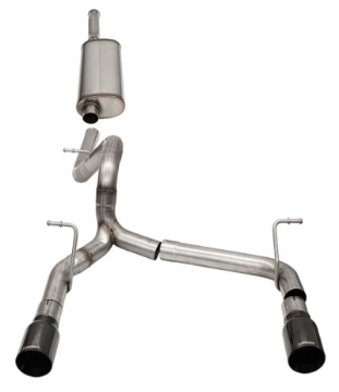 Picture of Corsa 2018-2025 Jeep Wrangler JLU 3-6L 2-75in Sport Cat-Back Exhaust w- 4in Black Tips