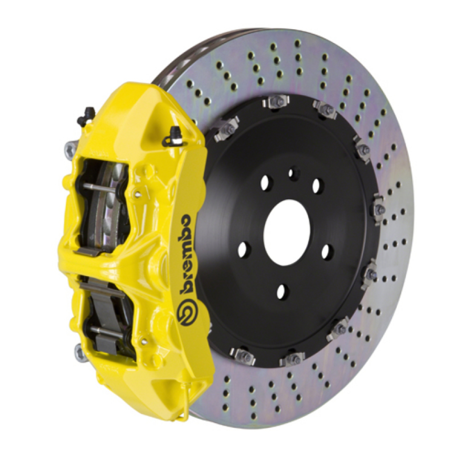 Picture of Brembo 07-13 X5-08-14 X6-14-18 X5-15-19 X6 Fr GT BBK 6 Pist Cast 405x34 2pc Rotor Drill- Yellow