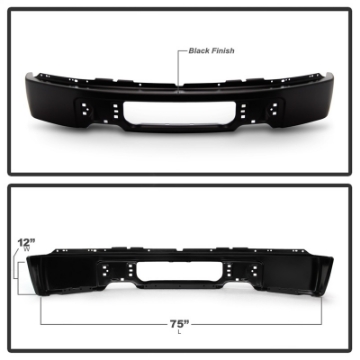Picture of Spyder Ford F150 09-14 w-o Fog Light Hole Front Bumper - Black OEM 9L3Z17757CPTM