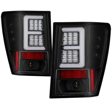 Picture of Spyder Jeep Grand Cherokee 05-06 Version 2 Light Bar LED Tail Lights - Black