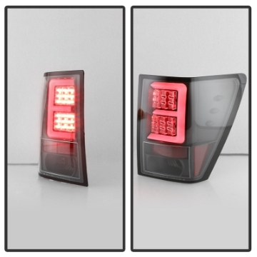 Picture of Spyder Jeep Grand Cherokee 05-06 Version 2 Light Bar LED Tail Lights - Black