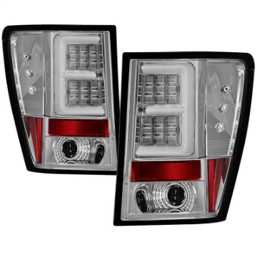 Picture of Spyder Jeep Grand Cherokee 05-06 Version 2 Light Bar LED Tail Lights - Chrome