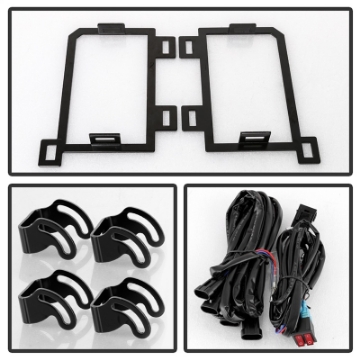 Picture of Spyder Dodge Ram 2013-2018 1500 Only Full LED Fog Lights W-Bracket and Universal Switch- Clear