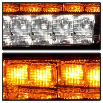 Picture of Spyder Jeep Wrangler 2018-2019 LED Model Only LED Front Bumper Lights - Sequential Signal - Chrome