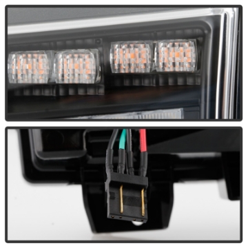 Picture of Spyder Jeep Wrangler 2018-2019 Halogen Model Only LED Front Bumper Lights - Seq- Signal - Black