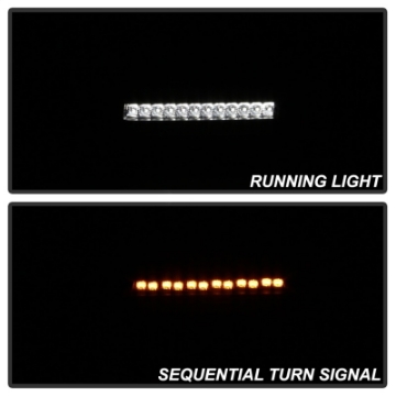 Picture of Spyder Jeep Wrangler 2018-2019 Halogen Model Only LED Front Bumper Lights - Seq- Signal - Chrome