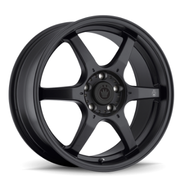 Picture of Konig Backbone 16x7 5x114-3 ET40 Matte Black Milling Logo on Spoke