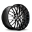 Picture of Konig Lace 17x8 5x100 ET35 Black-Machine Spoke