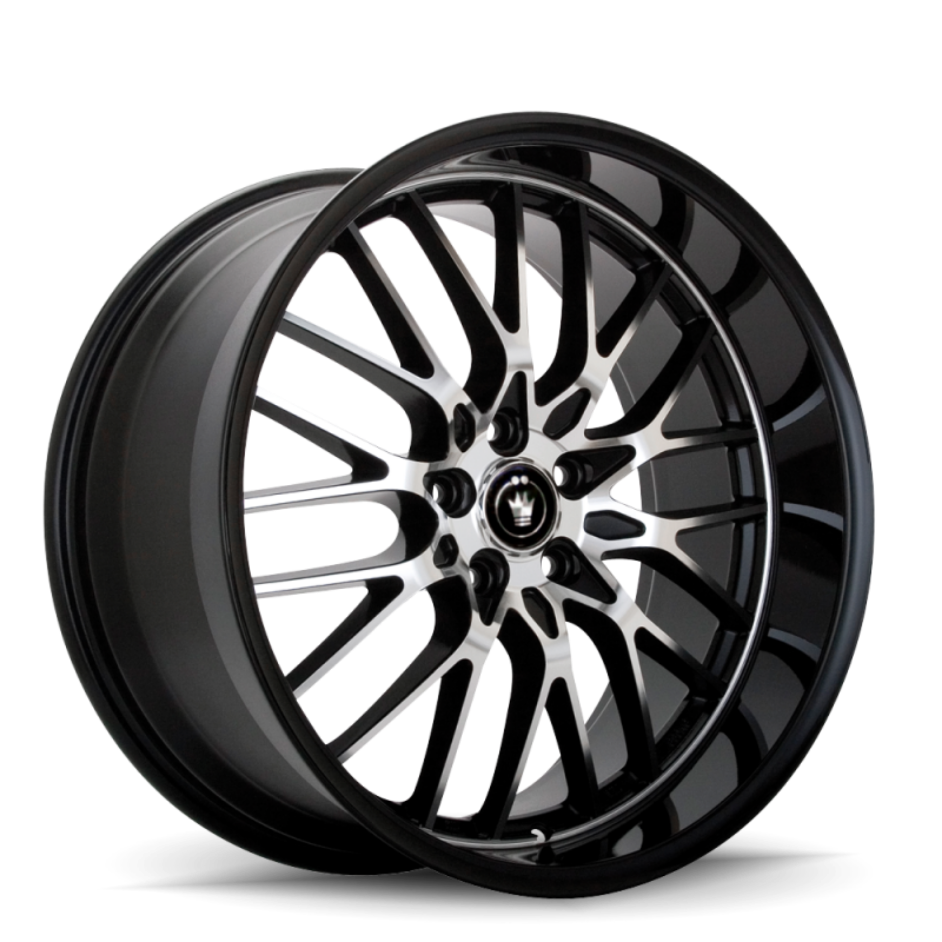 Picture of Konig Lace 17x7 8x100-114-3 ET40 Black-Machine Spoke