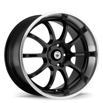Picture of Konig Lightning 14x6 8x100-114-3 ET38 Black-Machine Lip