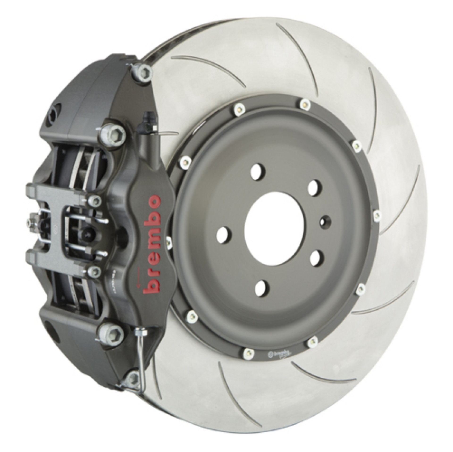 Picture of Brembo 07-14 Mustang G T500 PISTA Front Race BBK 4 Pist Billet 2pc380x34x6 5a 2pc Rotor T5-Clear HA