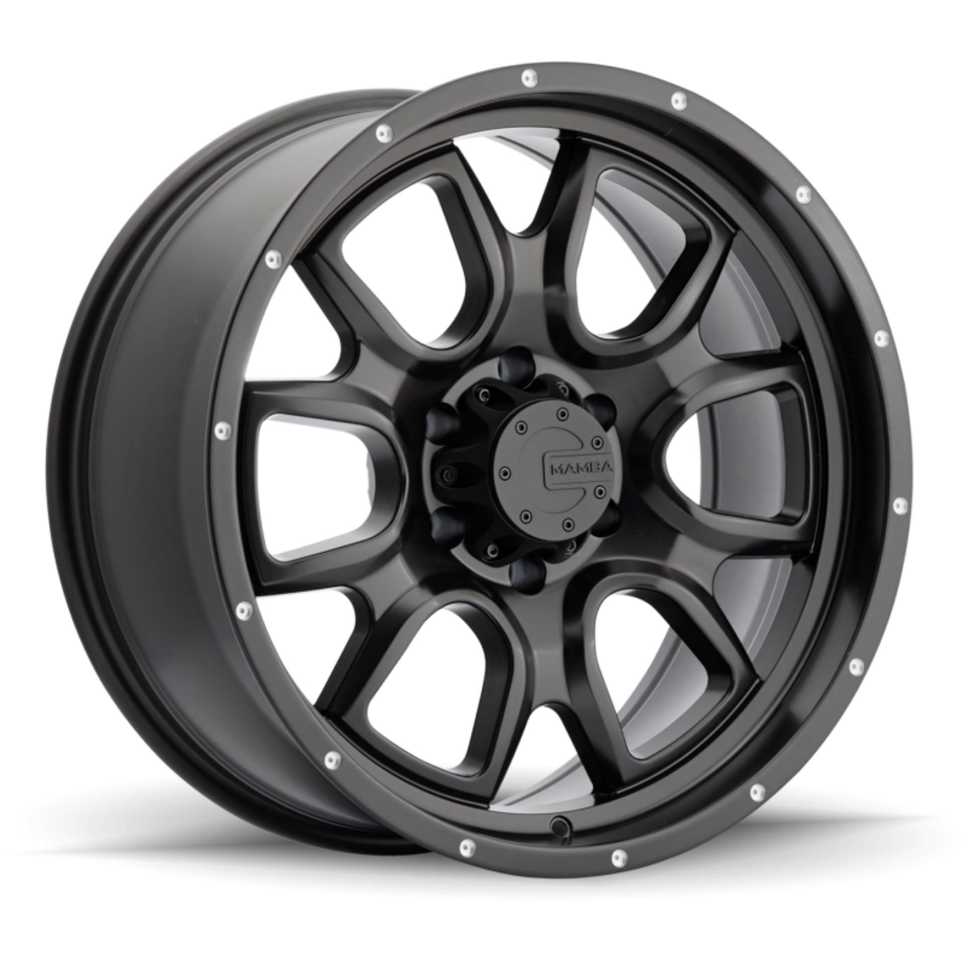 Picture of Mamba M19 15x8 5x114-3 ET13 Matte Black w- Drill Holes
