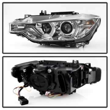 Picture of Spyder Signature BMW F30 3 Series 12-14 4DR Projector Headlights - Chrome PRO-YD-BMWF3012-AFSHID-C