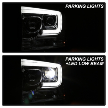 Picture of Spyder Platinum Ford F250-350-450 05-07 High-Power LED Module Proj- Headlights-Chrome PRO-YD-FS05V2