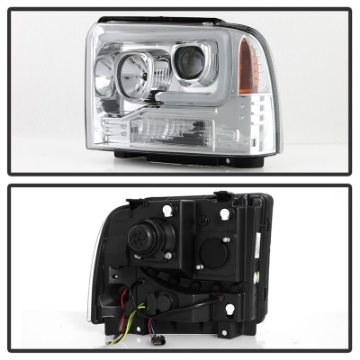 Picture of Spyder Platinum Ford F250-350-450 05-07 High-Power LED Module Proj- Headlights-Chrome PRO-YD-FS05V2