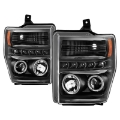 Picture of Spyder Signature Ford F250-350-450 Super Duty 08-10 Projector Headlights PRO-YD-FS08-HL-BKV2