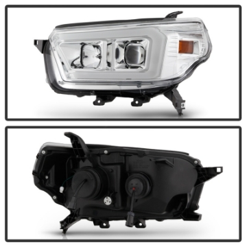 Picture of Spyder Signature Toyota 4Runner 10-13 Projector Headlights - Chrome PRO-YD-T4R10SI-C