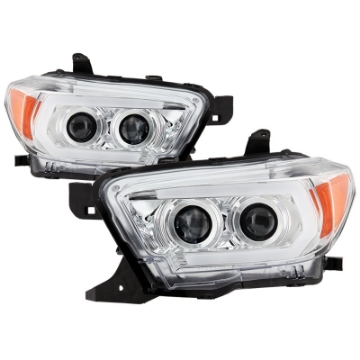 Picture of Spyder Signature Toyota Tacoma 16-18 SR5 Model Projector Headlights- Chrome PRO-YD-TT16-LB-C