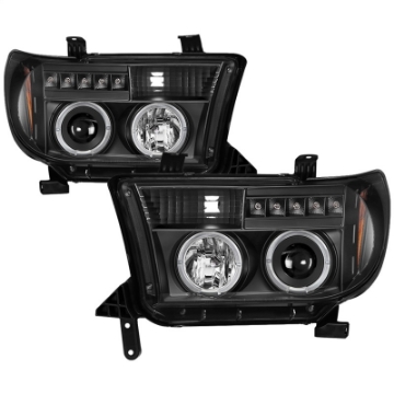 Picture of Spyder Signature Toyota Tundra 07-13 - Sequoia 08-13 Projector Headlights - PRO-YD-TTU07-HL-BKV2