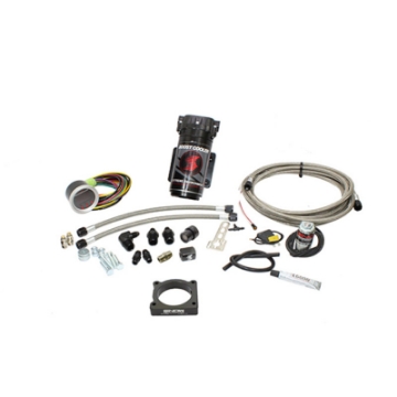 Picture of Snow Performance 08-15 Evo Stg 2 Boost Cooler Water Inj- Kit SS Braided Line-4AN Fittings w-o Tank