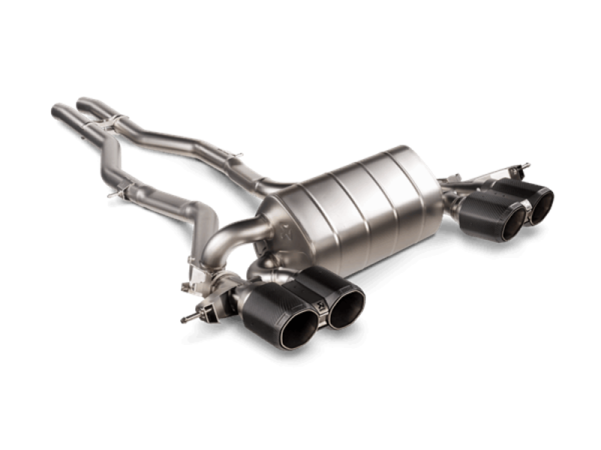 Picture of Akrapovic 2021+ BMW M3 G80-M4 G82 Slip-On Line Titanium Req- Tips