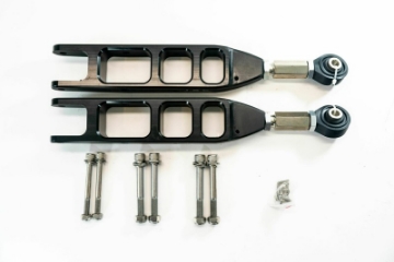 Picture of ISC Suspension 08-21 Subaru Impreza V3 Rear Adjustable Control Arms - Stealth Series Black