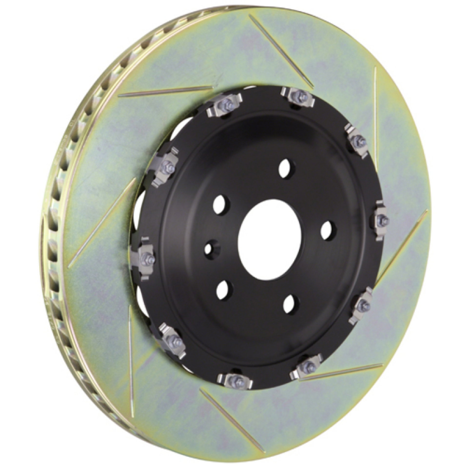 Picture of Brembo 08-16 R8 4-2-5-2 Excl CC Brake Fr 2-Piece Discs 365x34 2pc Rotor Slotted Type1