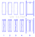 Picture of King Engine Bearings General Motors 75+ 262-267-302-307-327-327-350 Main Bearing Set
