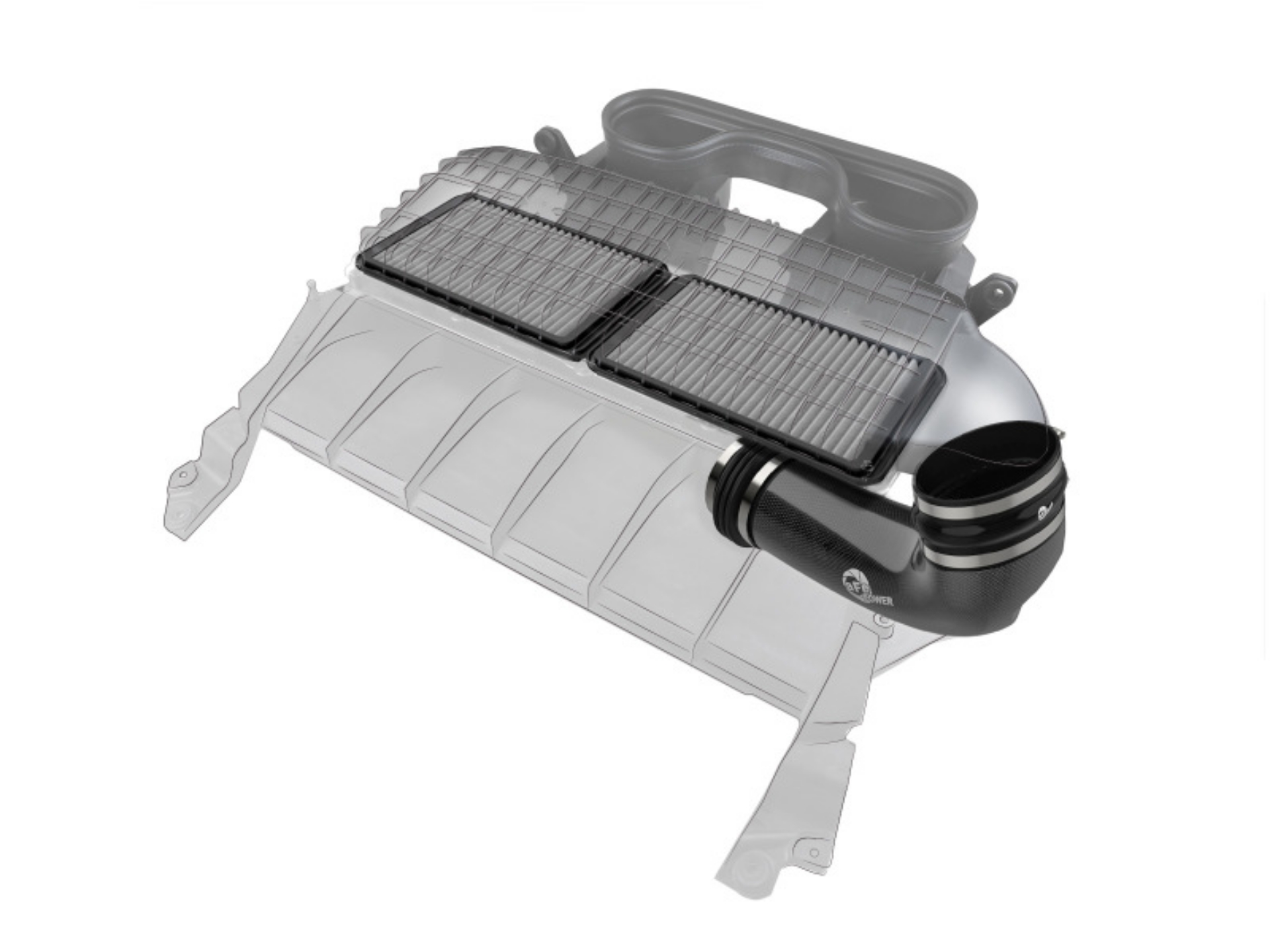 Picture of aFe Super Stock Carbon Fiber Pro Dry S Induction System 2021 RAM 1500 TRX V8-6-2L SC