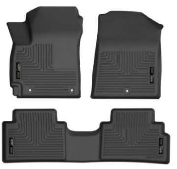 Picture of Husky Liners 20-21 Kia Soul Weatherbeater Series Front & 2nd Seat Floor Liners - Black