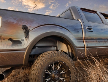 Picture of Husky Liners 19-21 Ram 1500 Wheel Well Guards Rear - Black
