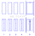 Picture of King Engine Bearings Chevrolet 265-283-302-327 V8 Main Bearing Set