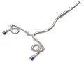 Picture of aFe POWER Takeda 22-23 Honda Civic Si I4-1-5L t 2-5in to 3in 304 SS CB Exhaust - Blue Flame Tips