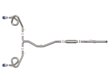 Picture of aFe POWER Takeda 22-23 Honda Civic Si I4-1-5L t 2-5in to 3in 304 SS CB Exhaust - Blue Flame Tips
