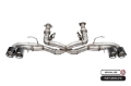 Picture of Corsa 2020-2025 Chevrolet Corvette C8 RWD 3in Track Cat-Back Delete Exhaust w-4-5in CF Polished Tips