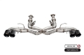 Picture of Corsa 2020-2025 Chevrolet Corvette C8 RWD 3in Track Cat-Back Delete Exhaust w-4-5in CF Black PVDTips