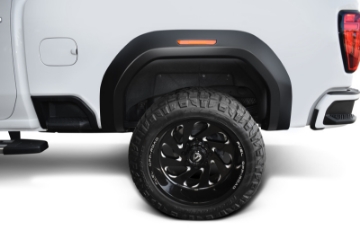 Picture of Bushwacker 20-21 GMC Sierra HD 2500-3500 Extend-A-Fender Style Flares 2pc Rear - Black