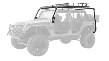 Picture of Body Armor 4x4 07-18 Jeep Wrangler JK 2-4 Door Cargo Roof Rack Box 1 Of 2