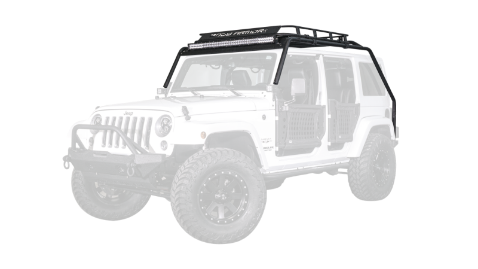 Picture of Body Armor 4x4 07-18 Jeep Wrangler JK Windshield Light Bar