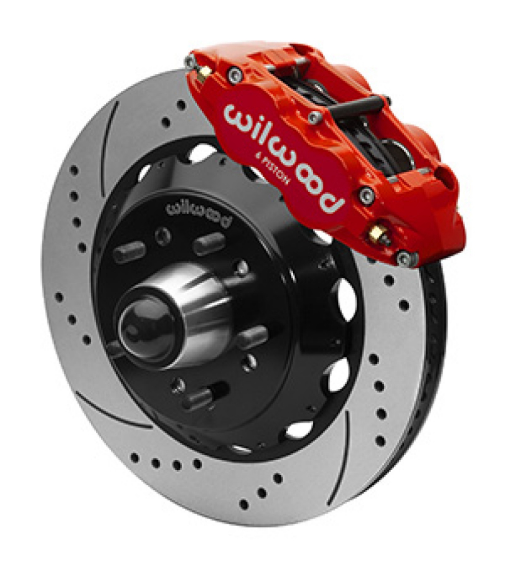 Picture of Wilwood Narrow Superlight 6R Front Truck Kit 14-00in Red 88-98 GMC Truck C1500-C2500