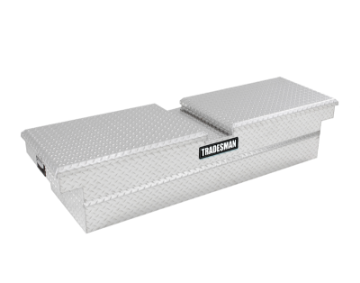 Picture of Tradesman Aluminum Gull Wing Cross Bed Truck Tool Box w-Push Button 70in- - Brite
